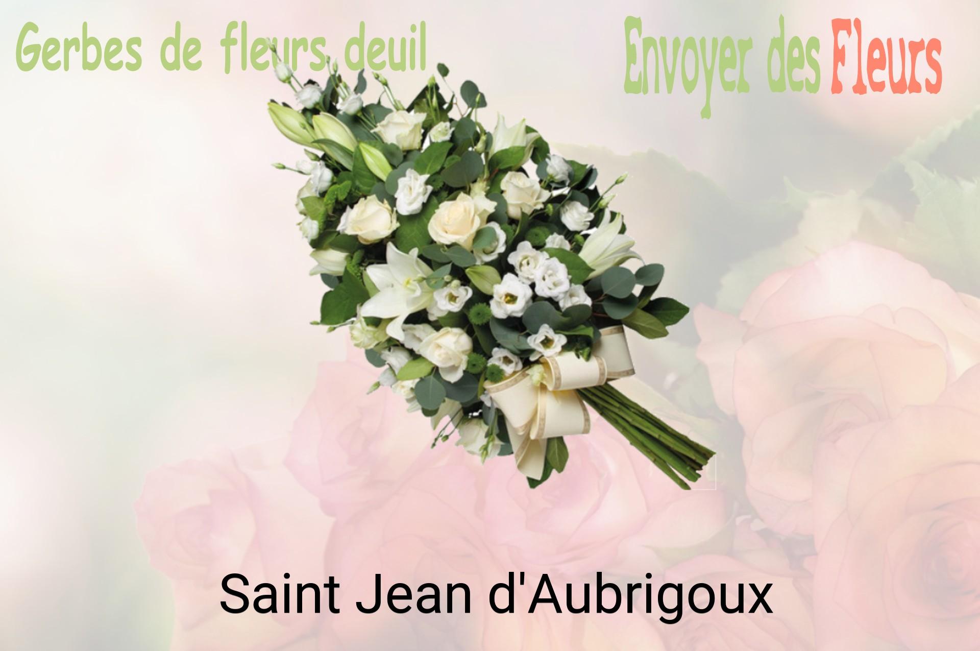 Gerbe de fleurs de deuil livrée à Saint-Jean-d'Aubrigoux